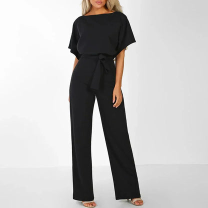 Stylish Female Jumpsuit with Fitted Waist - Olytrend