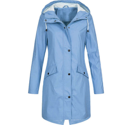 Ladies Classic Water Resistant Parka Coat
