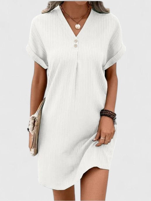 Flowy Draped Women's Dress