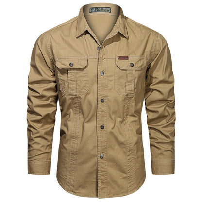 Relaxed Fit Army Style Shirt