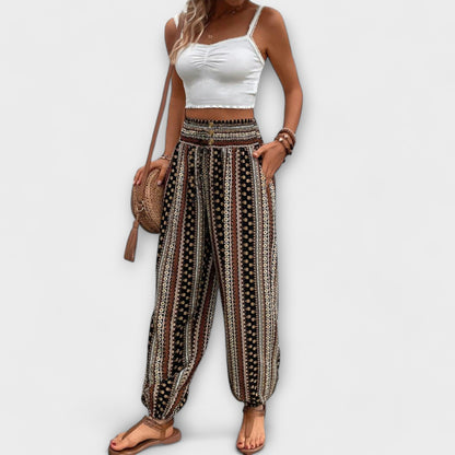 Colorful Print Women's Casual Pants