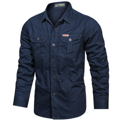 Relaxed Fit Army Style Shirt