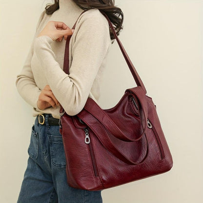 Elegant Vegan Tote Bag | Casual Chic Shoulder Purse - Nocini