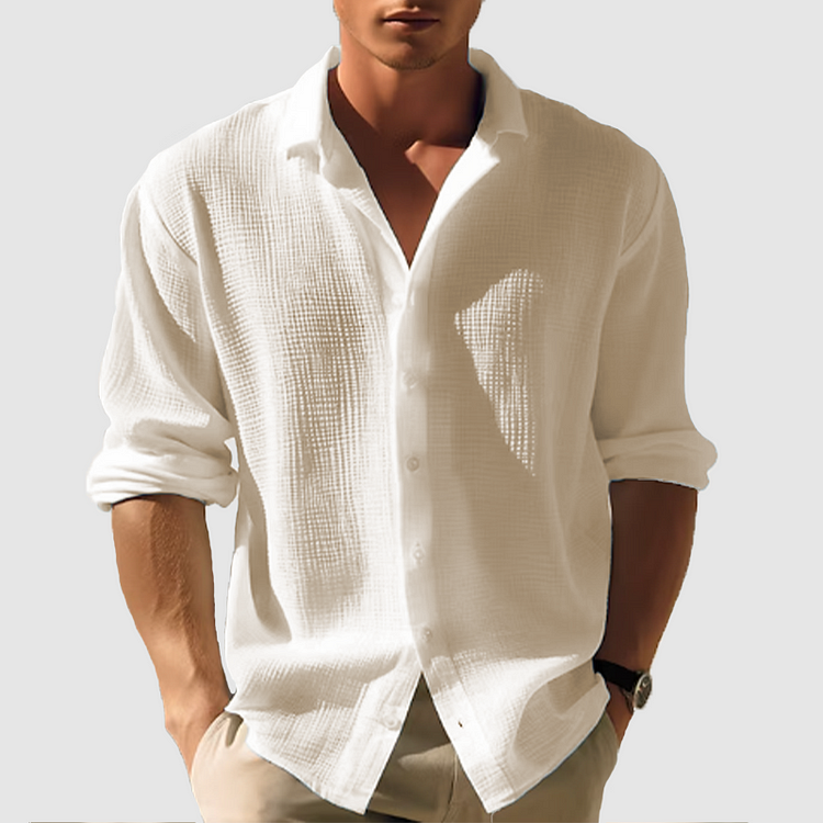 Men's Traditional Fit Button Down Dress Shirt