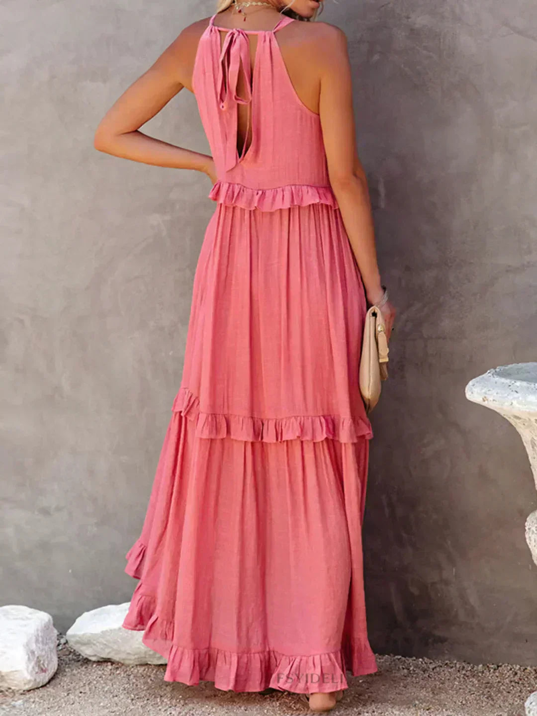 Chic Ruffle Strapless Summer Dress