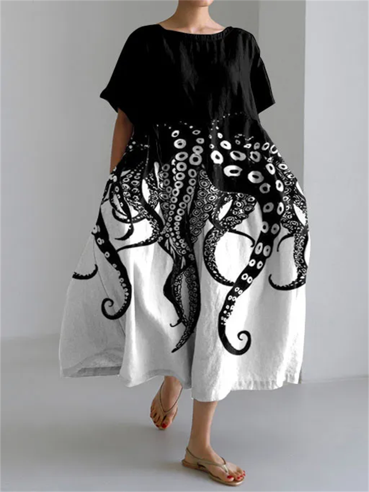 Comfy Summer Sundress with Flowy Design and Chic Style - Olytrend