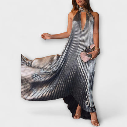 Sparkling Ruffled A-Line Formal Evening Dress