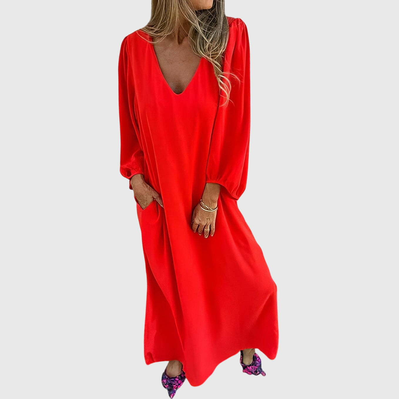 Stylish Maxi Dress with Pockets for Women