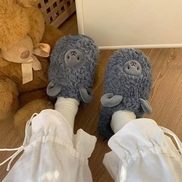 Cozy Women's Holiday Fuzzy Slippers