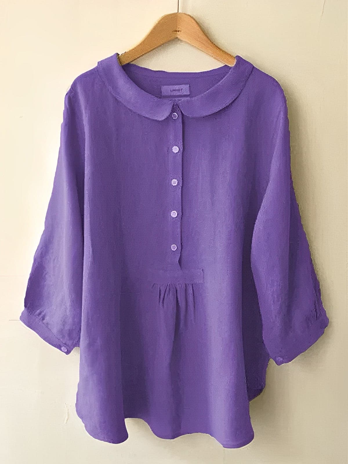 Relaxed Fit Womens Blouse with Short Sleeves