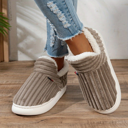Warm Cozy Women's Slipper Shoes with Grip Soles
