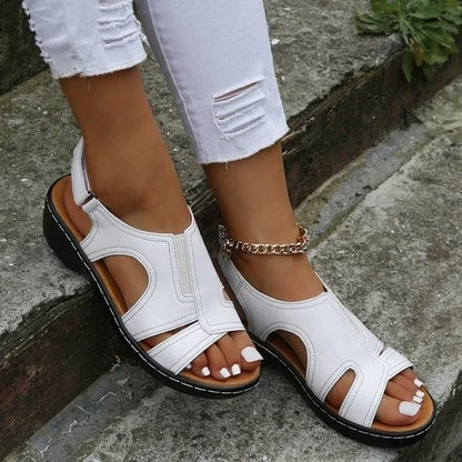 Ladies High Heel Summer Sandals with Buckle Straps
