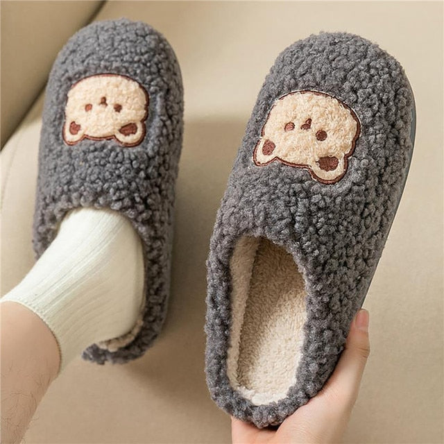 Cozy Women's Holiday Fuzzy Slippers
