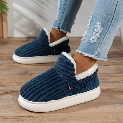 Warm Cozy Women's Slipper Shoes with Grip Soles