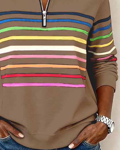 Classic Fit Women's Ribbed Sweatshirt