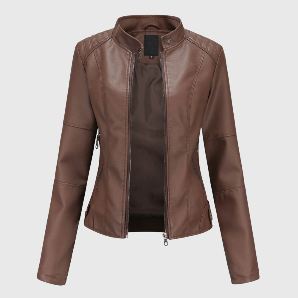 Classic Women's Faux Leather Jacket