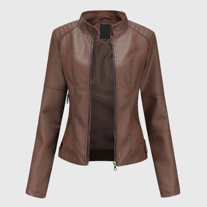 Classic Women's Faux Leather Jacket