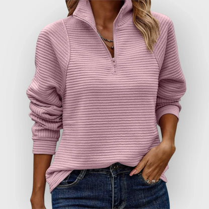 Women's Classic Half Zip Sweater - Olytrend