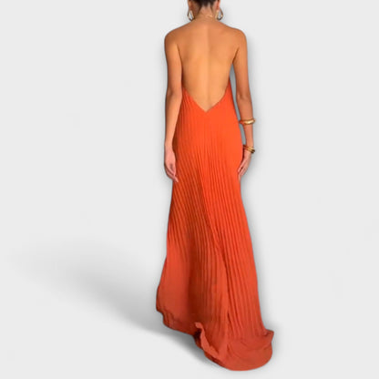 Elegant Ruffled Neck Dress for Any Event