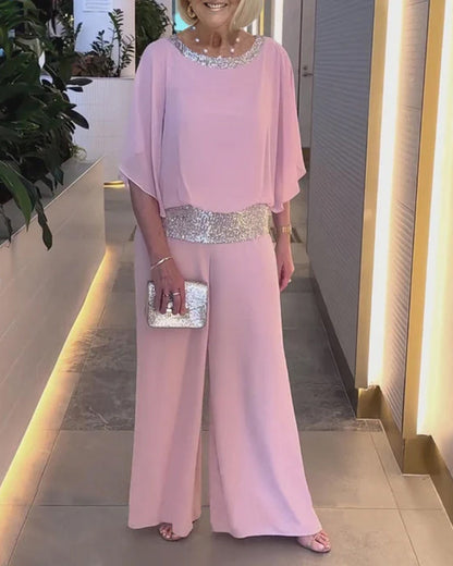 Glittering Sequin Party Dress Outfit