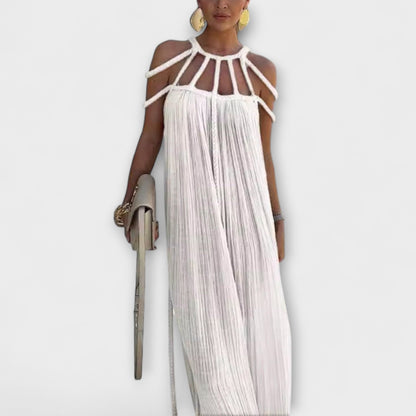 Elegant Maxi Dress with Flowy Straps for Women
