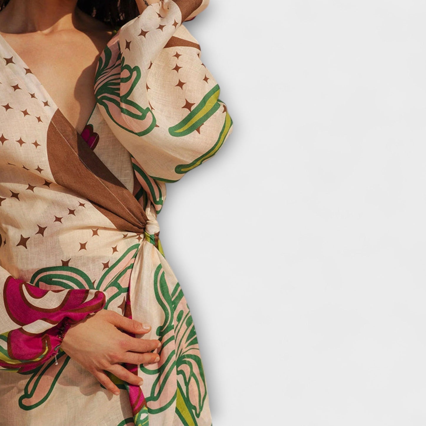 Elegant Long Tie Waist Maxi Dress