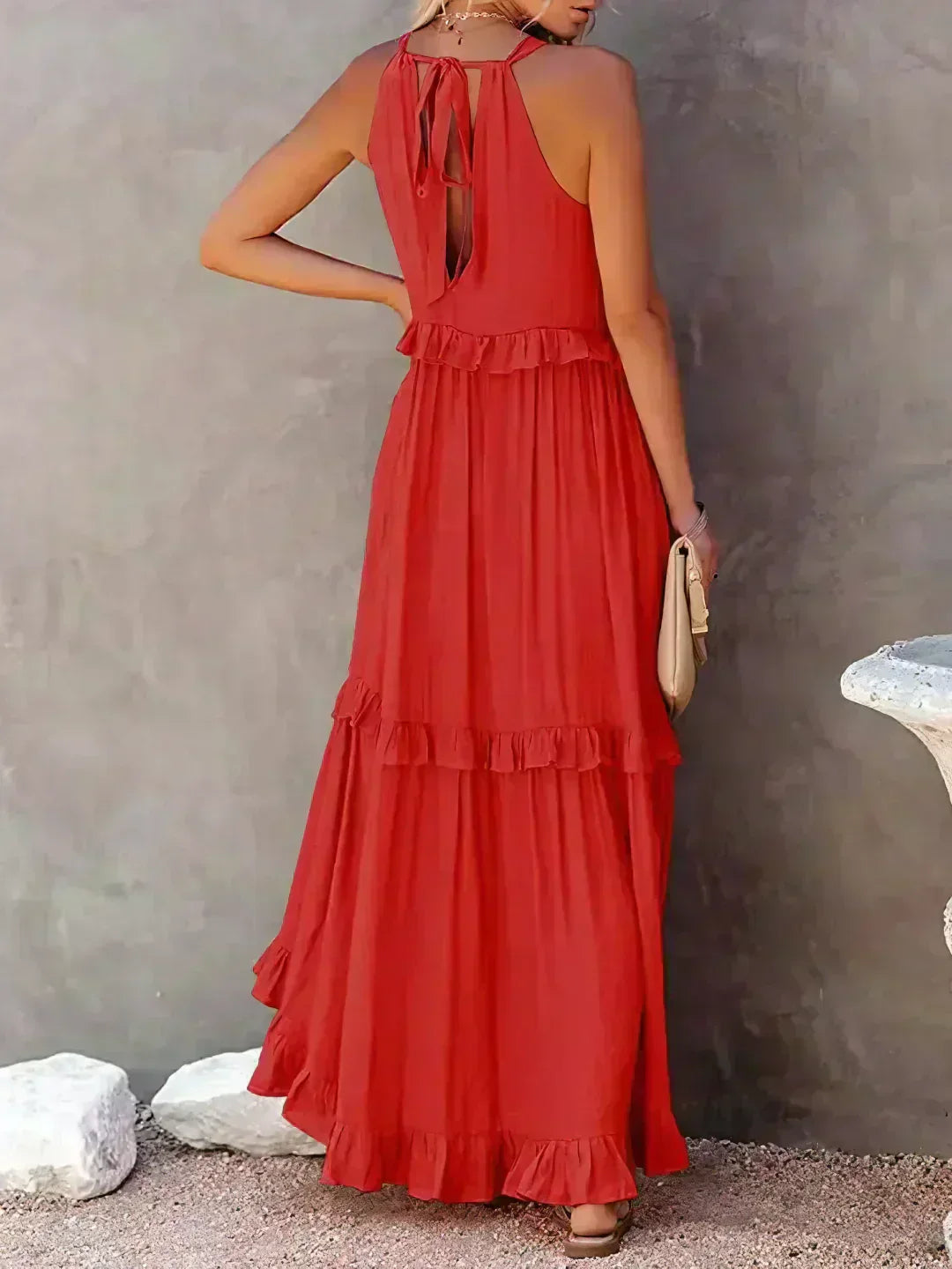 Chic Ruffle Strapless Summer Dress