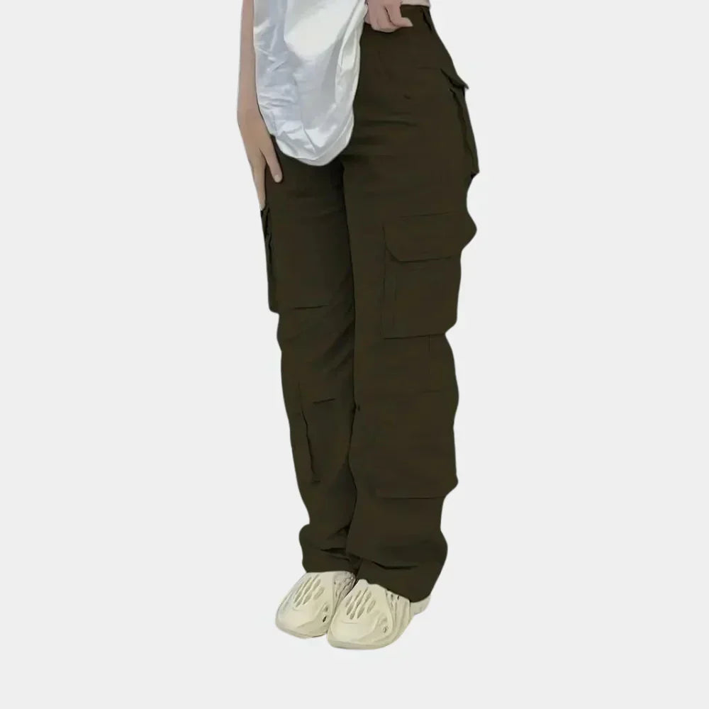 Ladies Comfortable Cargo Trousers - Olytrend