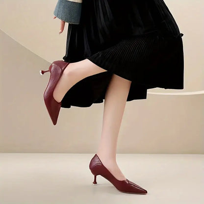 Low Heel Pointed Toe Women's Shoes