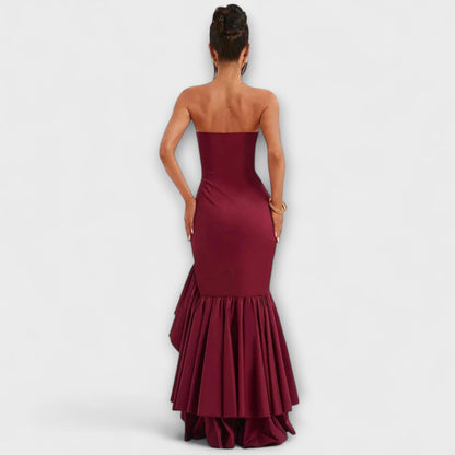 Elegant Sleeved Maxi Dress for Formal Occasions