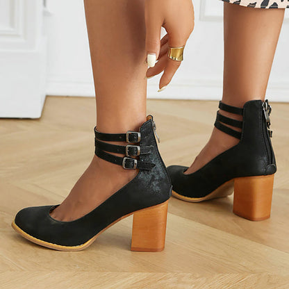 Comfortable Ankle Strap Sandals with High Heel