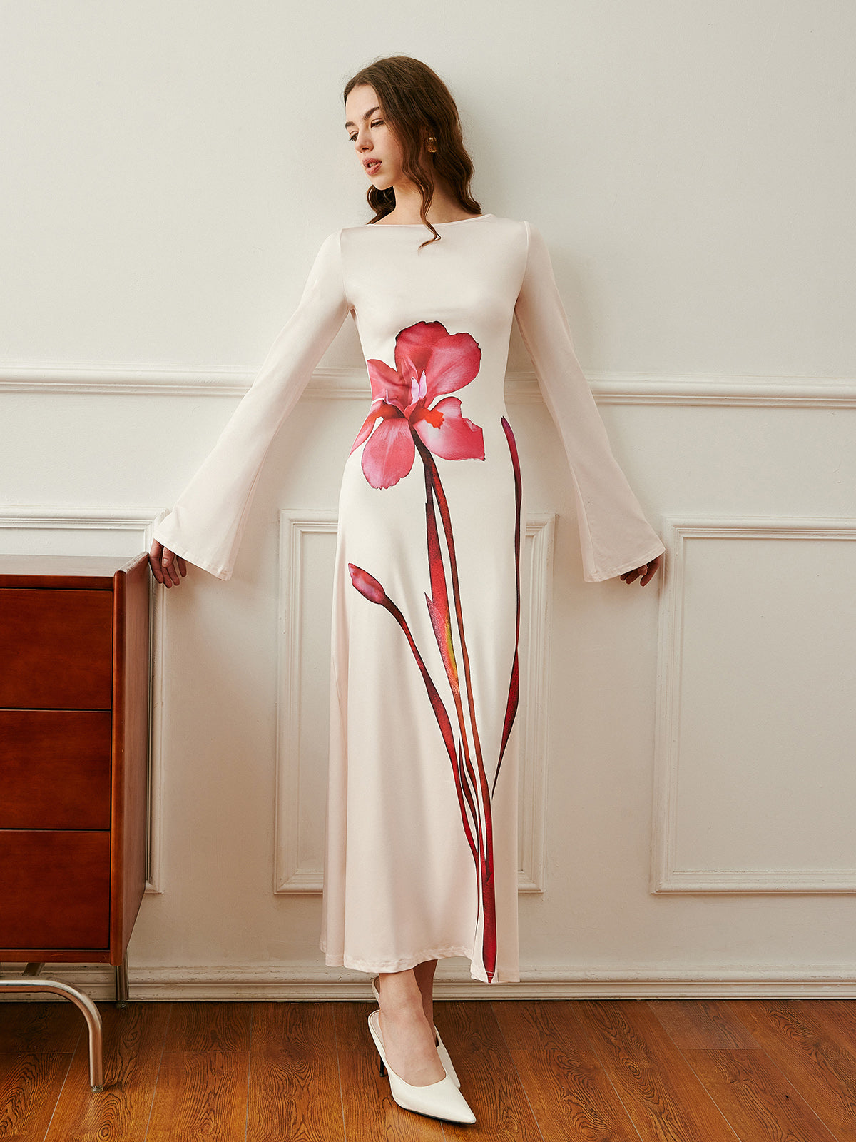 Elegant Floral Maxi Summer Dress