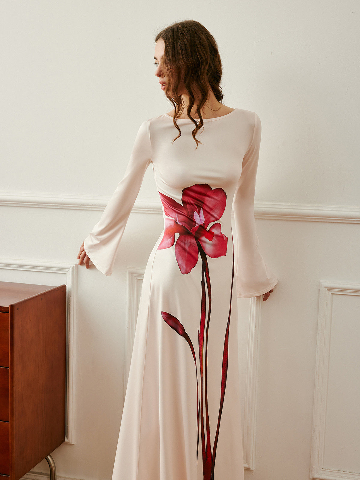 Elegant Floral Maxi Summer Dress