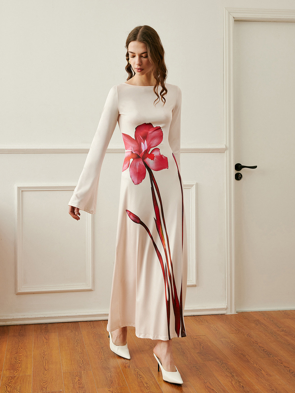 Elegant Floral Maxi Summer Dress - Pexav