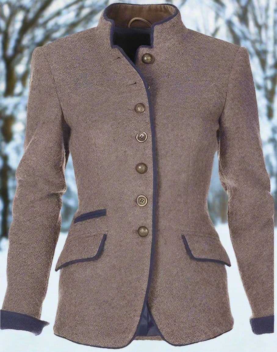 Classic Fit Women's Wool Blazer Jacket
