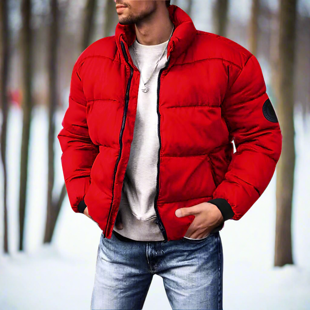 Warm Waterproof Men's Down Puffer Jacket - Nocini