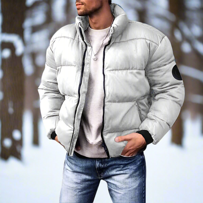 Warm Waterproof Men's Down Puffer Jacket