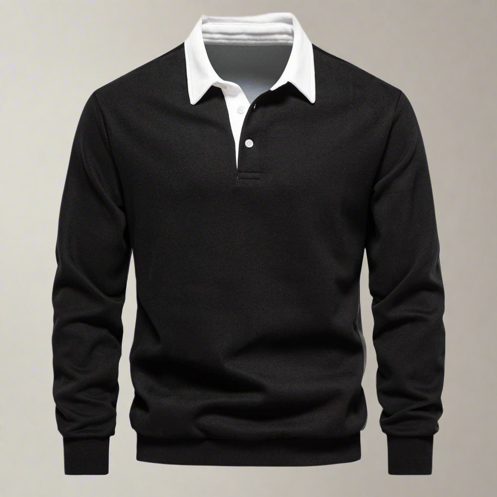 Casual Men's Polo Shirt with Button Front - Nocini