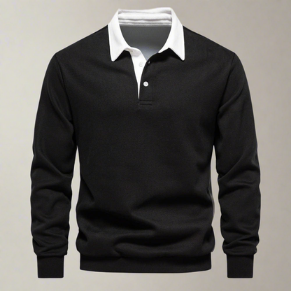 Casual Men's Polo Shirt with Button Front - Nocini