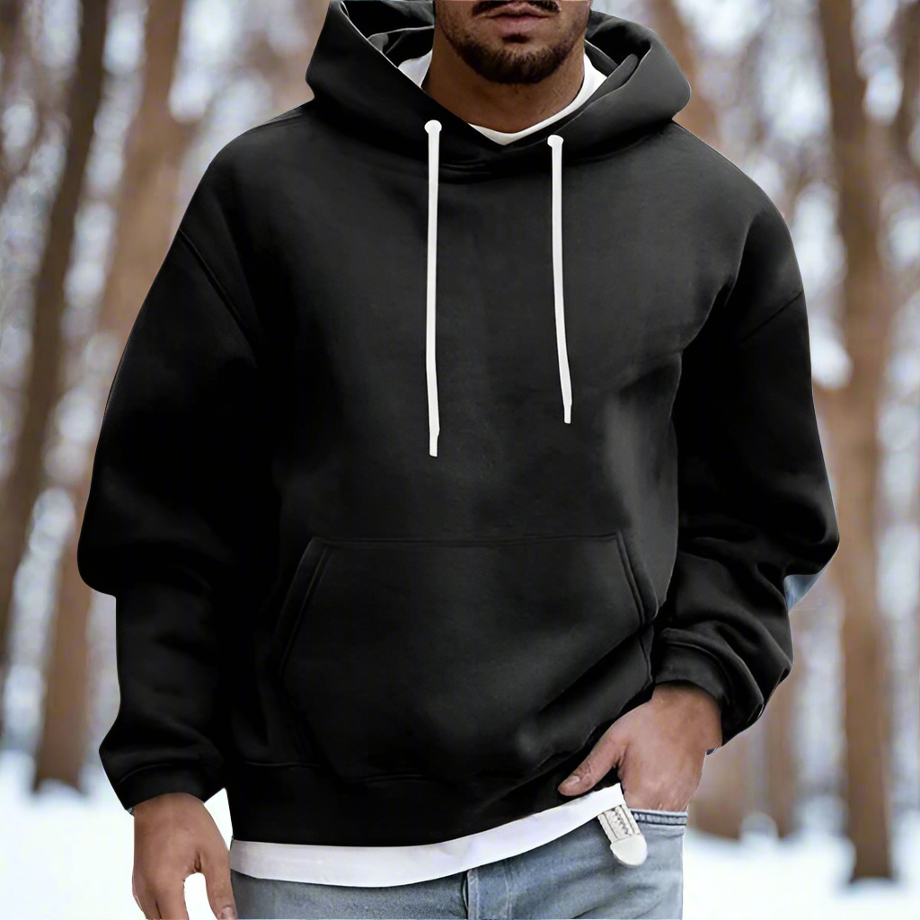 Comfortable Mens Cotton Hooded Sweatshirt