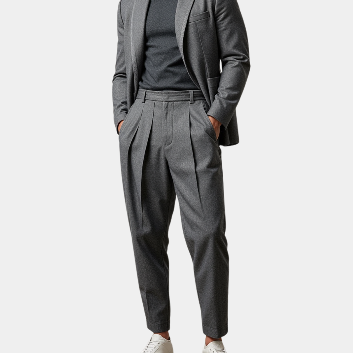 Lucas | Men's Slim Fit Classic Dress Trousers