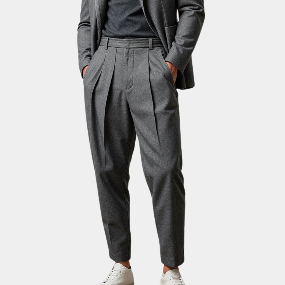 Lucas | Men's Slim Fit Classic Dress Trousers - Nocini