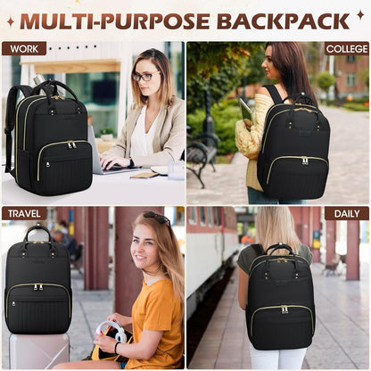Durable Waterproof 15.6 Laptop Backpack with Multiple Pockets