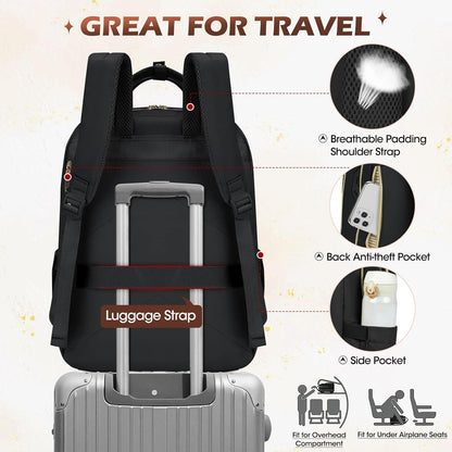 Durable Waterproof 15.6 Laptop Backpack with Multiple Pockets