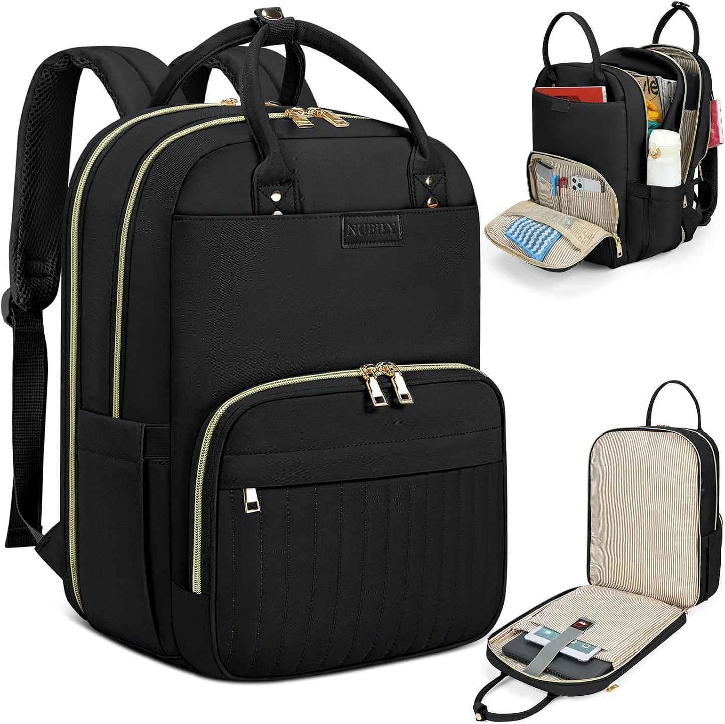 Durable Waterproof 15.6 Laptop Backpack with Multiple Pockets - Pexav