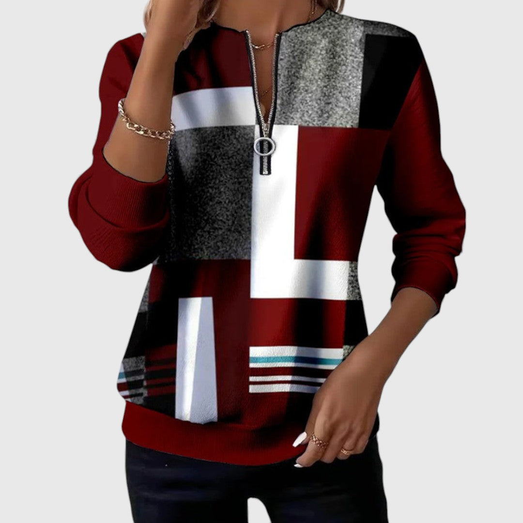 Ladies Classic Long Sleeve Pullover Sweater - Nocini