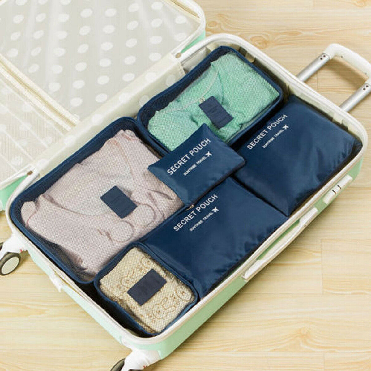 Compact Travel Accessory Kit - 2 Pack Packing Cubes