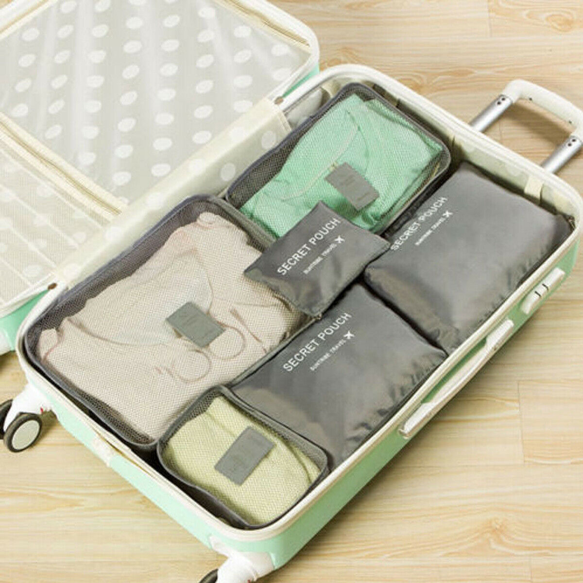 Compact Travel Accessory Kit - 2 Pack Packing Cubes