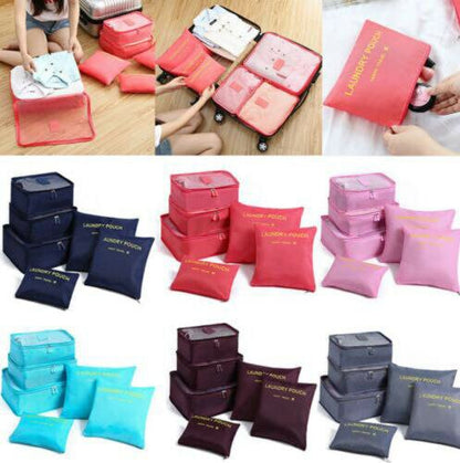 Compact Travel Accessory Kit - 2 Pack Packing Cubes
