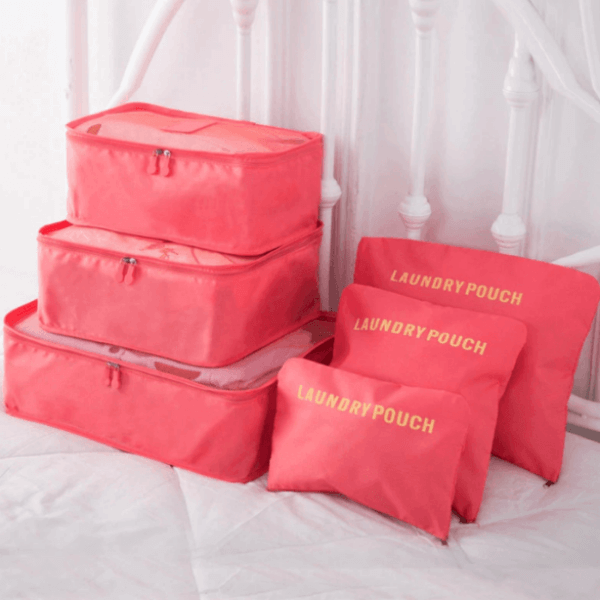 Compact Travel Accessory Kit - 2 Pack Packing Cubes